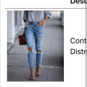 Vici Contract High Rise Distressed Denim (7)